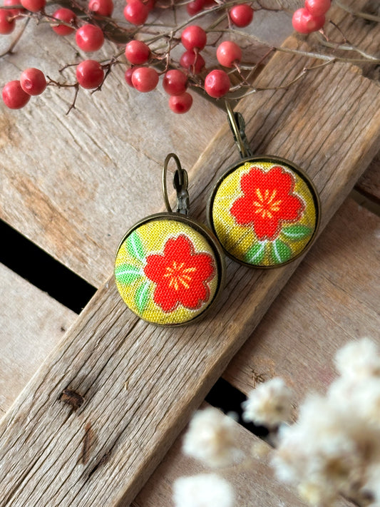 Nuovi Orecchini Un Raccolto di Luce - tessuti primaverili - pezzi unici