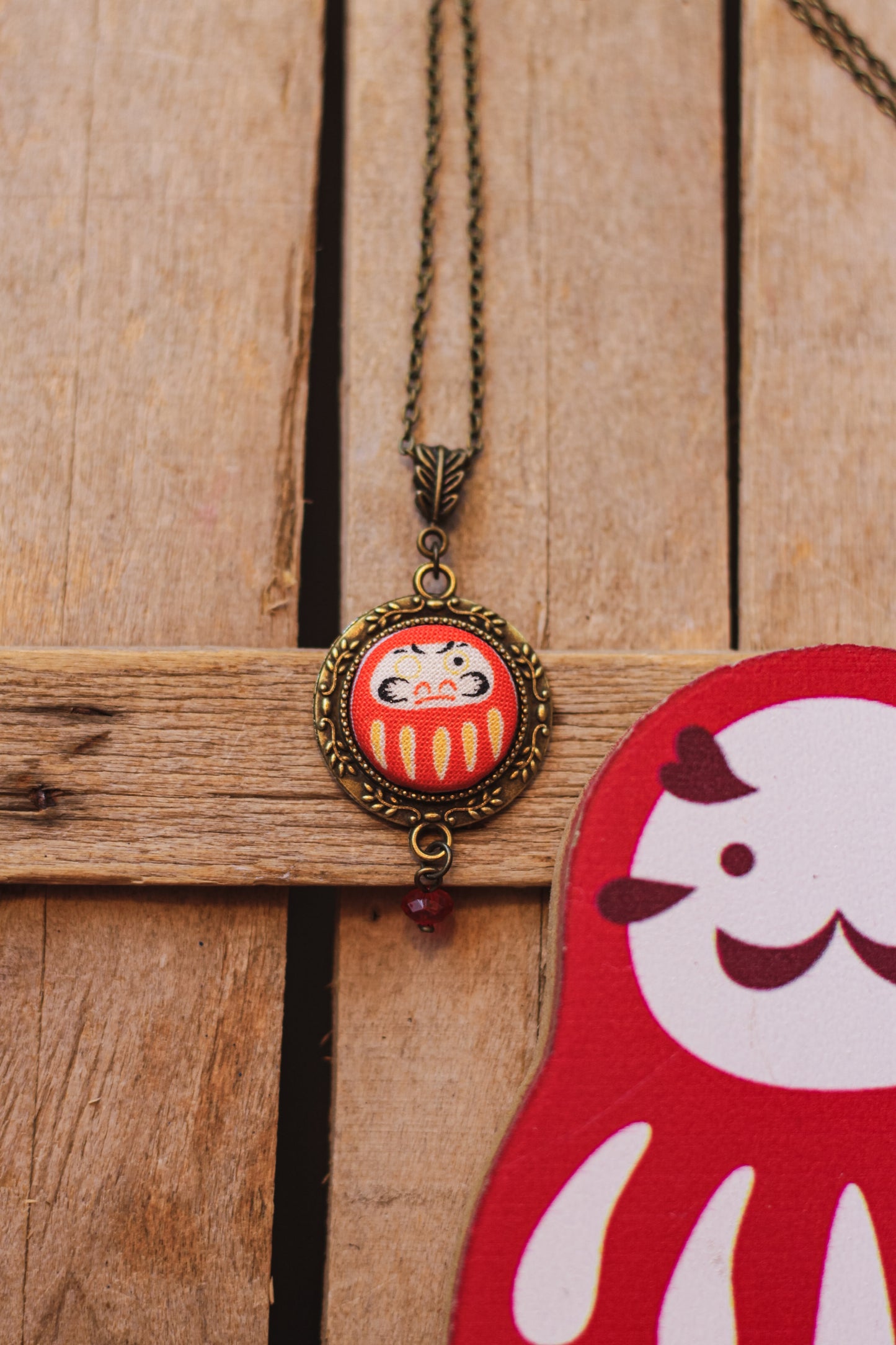 Collane Daruma II - tessuti acquistati in Giappone