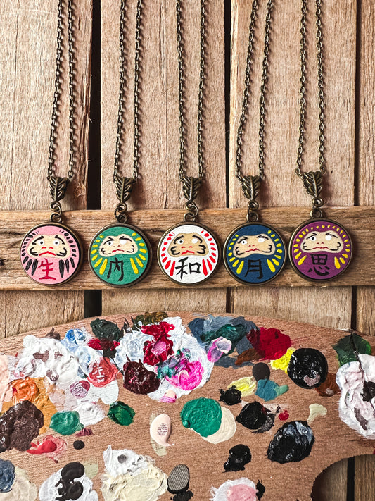 Nuovi colori - Daruma Ciondoli dipinti a mano