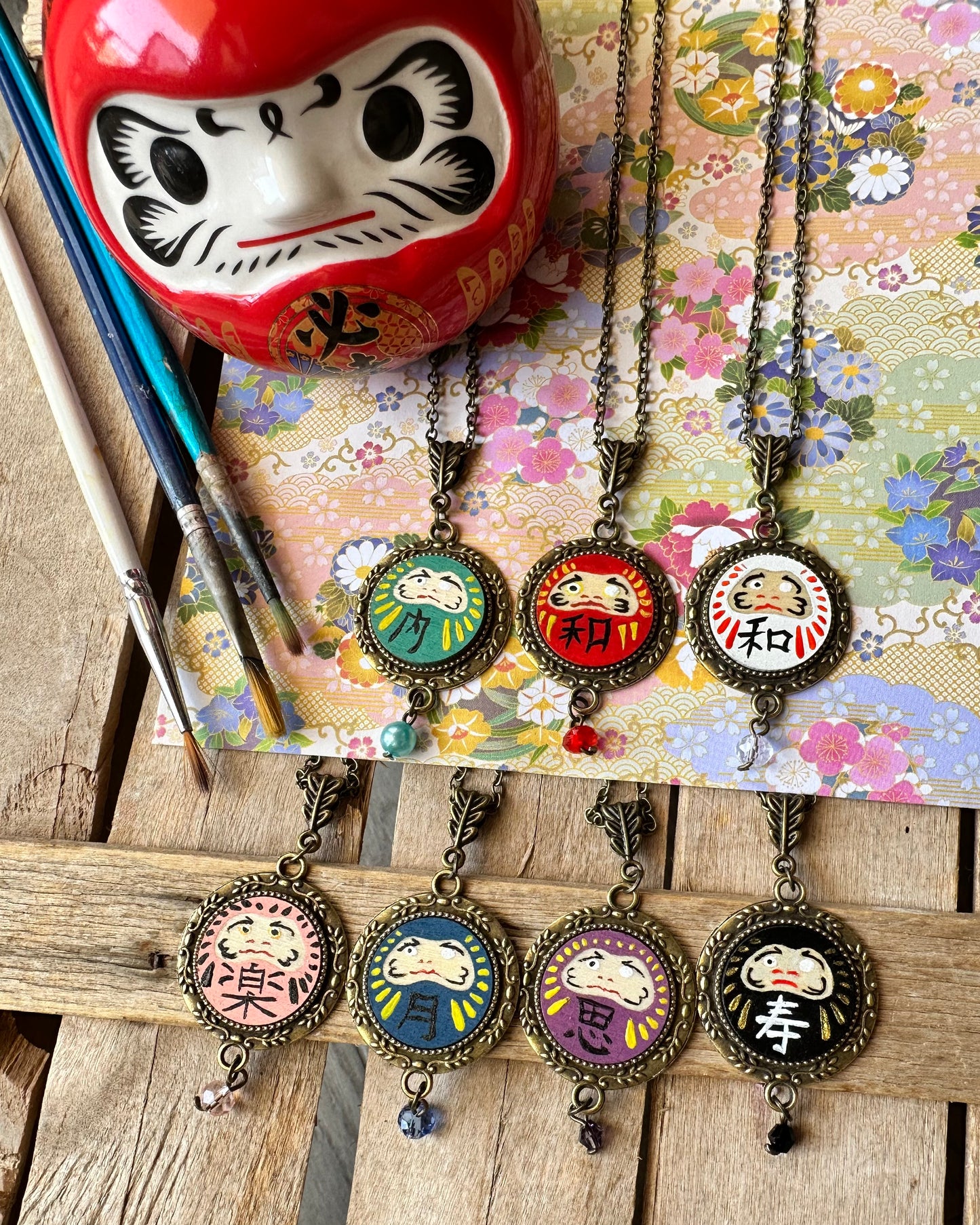 Nuovi Daruma 達摩 dipinti a mano