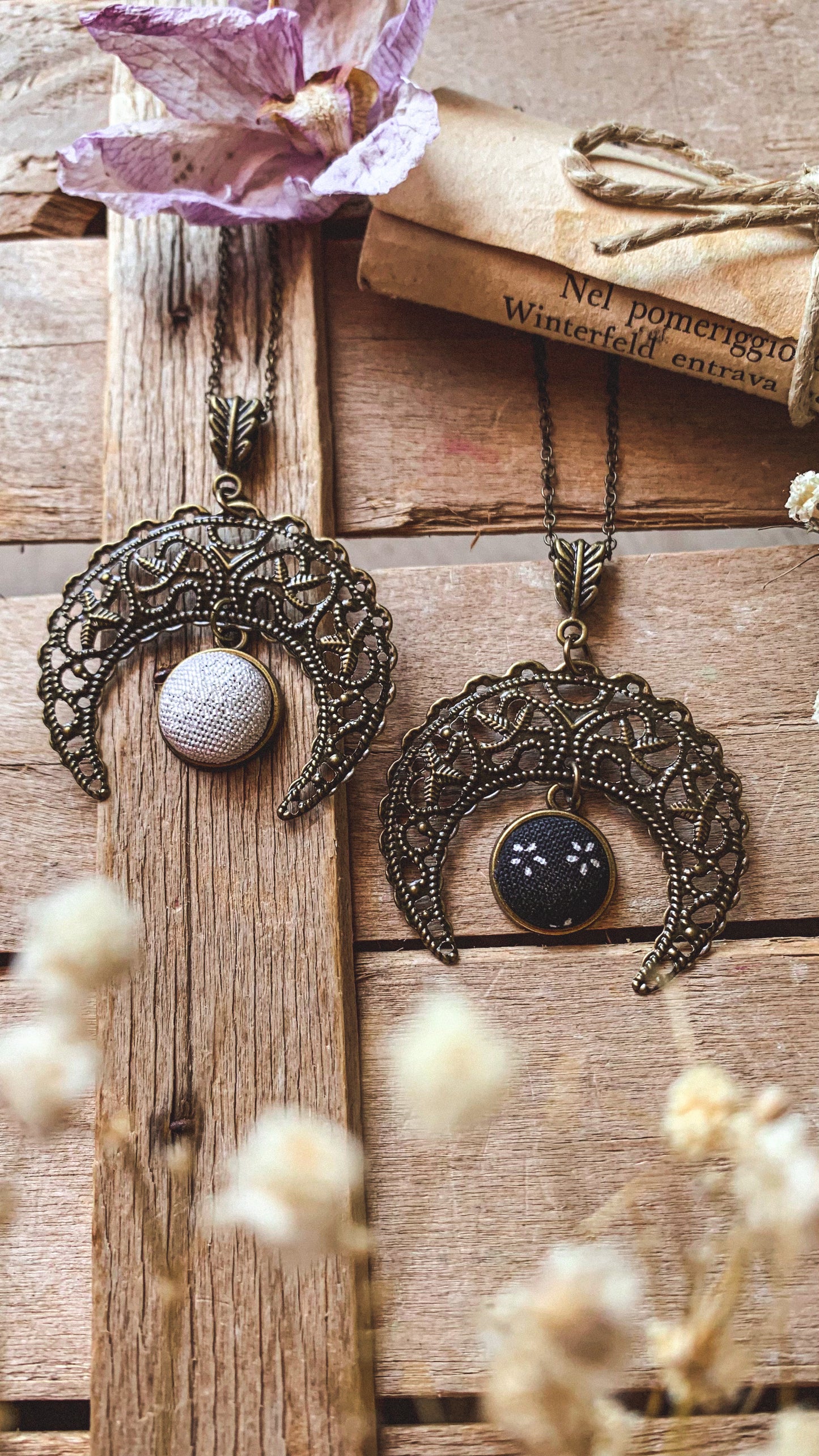 Collana Tsukimi 月見 stile filigrana