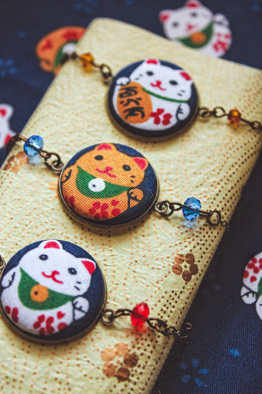 Collana Maneki Neko portafortuna