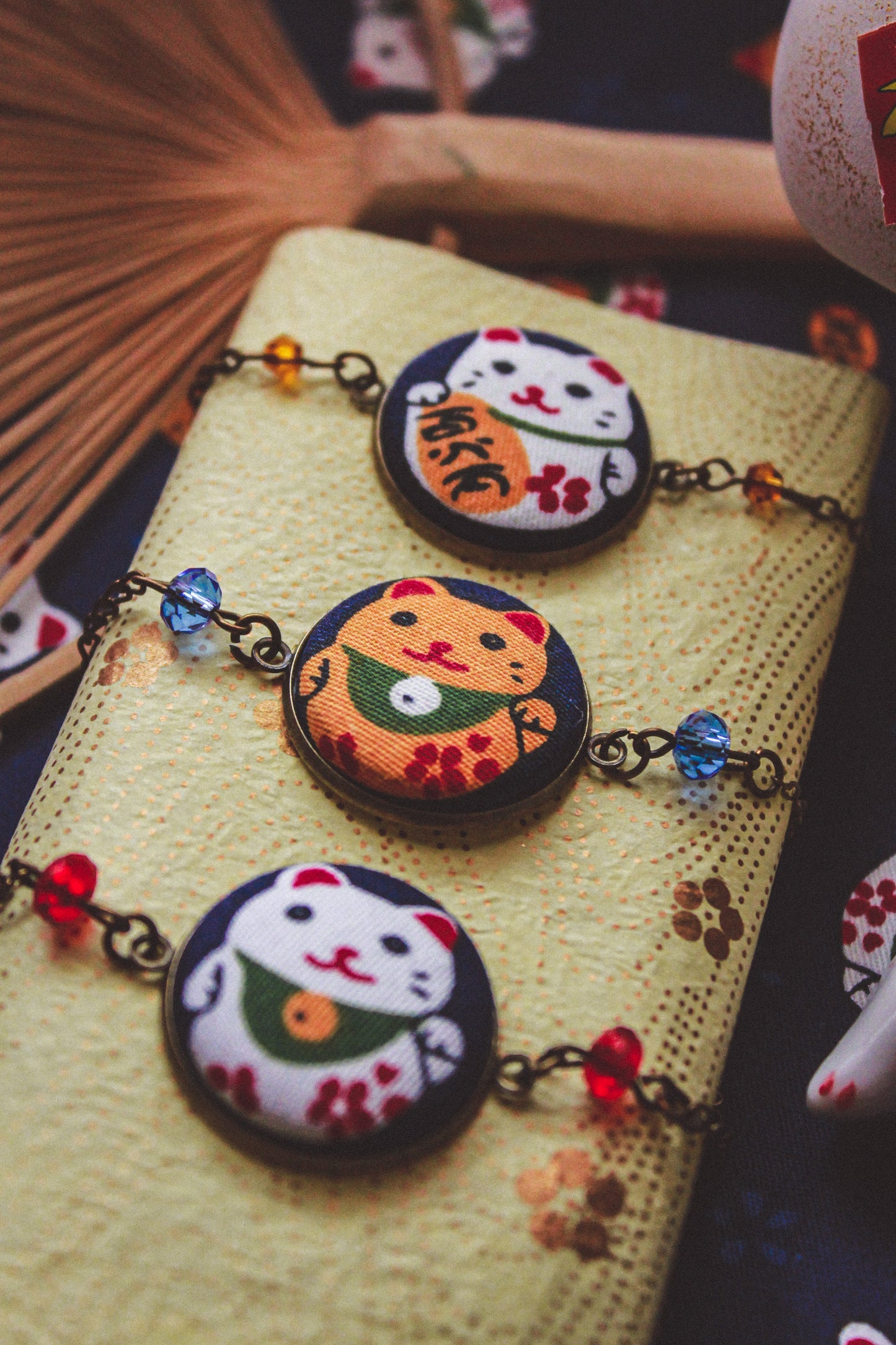 Collana Maneki Neko portafortuna