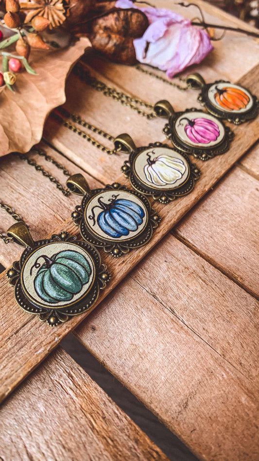 Collane Zucca dipinta a mano