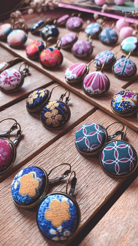 Orecchini tessuti giapponesi - Primavera 2022