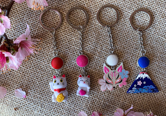 Portachiavi Verso la tua stella - Maneki Neko- kitsune- Fujisan