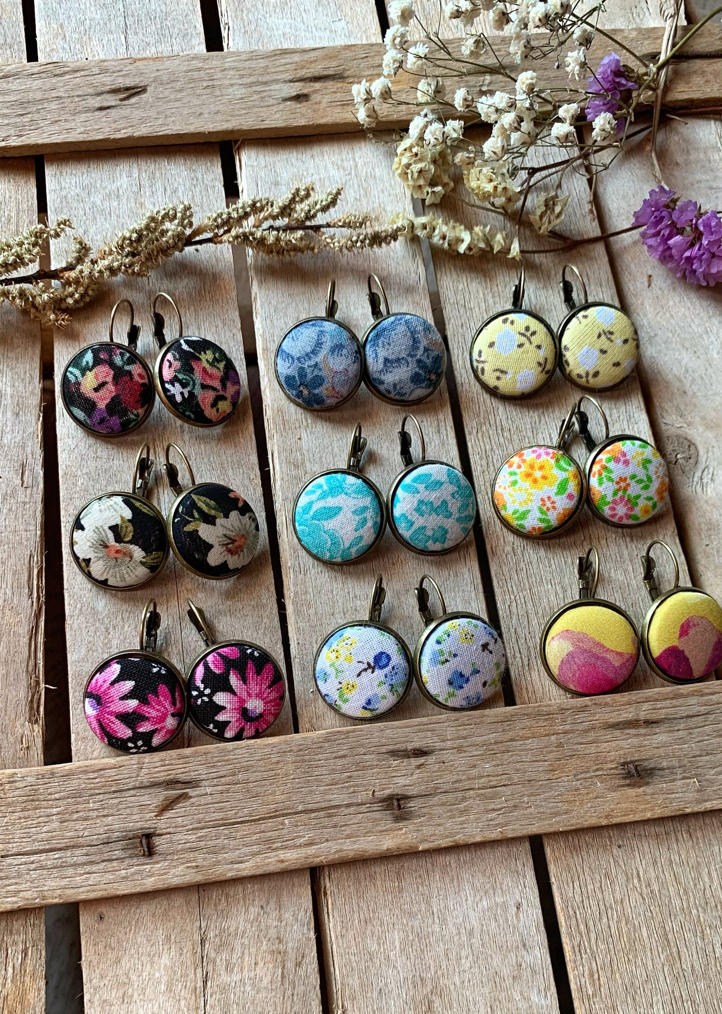 Orecchini tessuto Yukata 浴衣