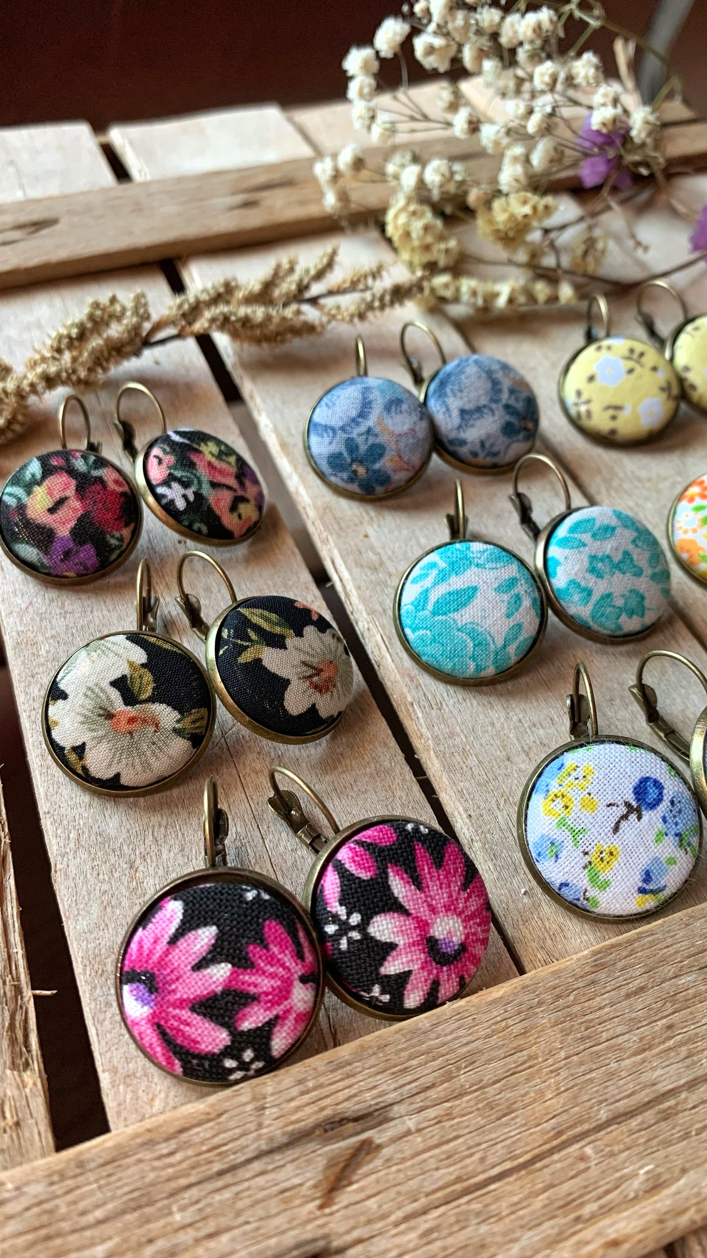 Orecchini tessuto Yukata 浴衣