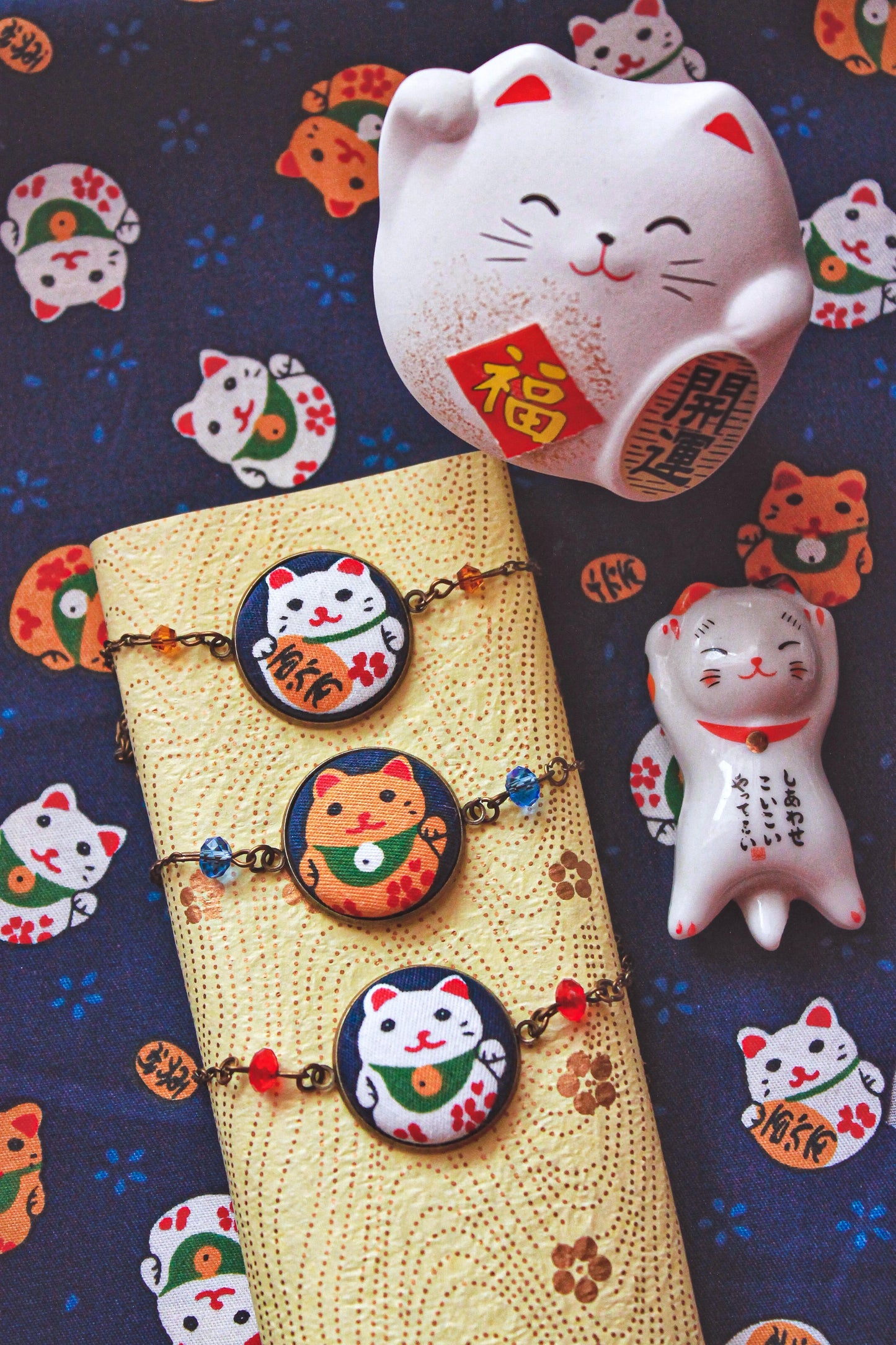 Collana Maneki Neko portafortuna