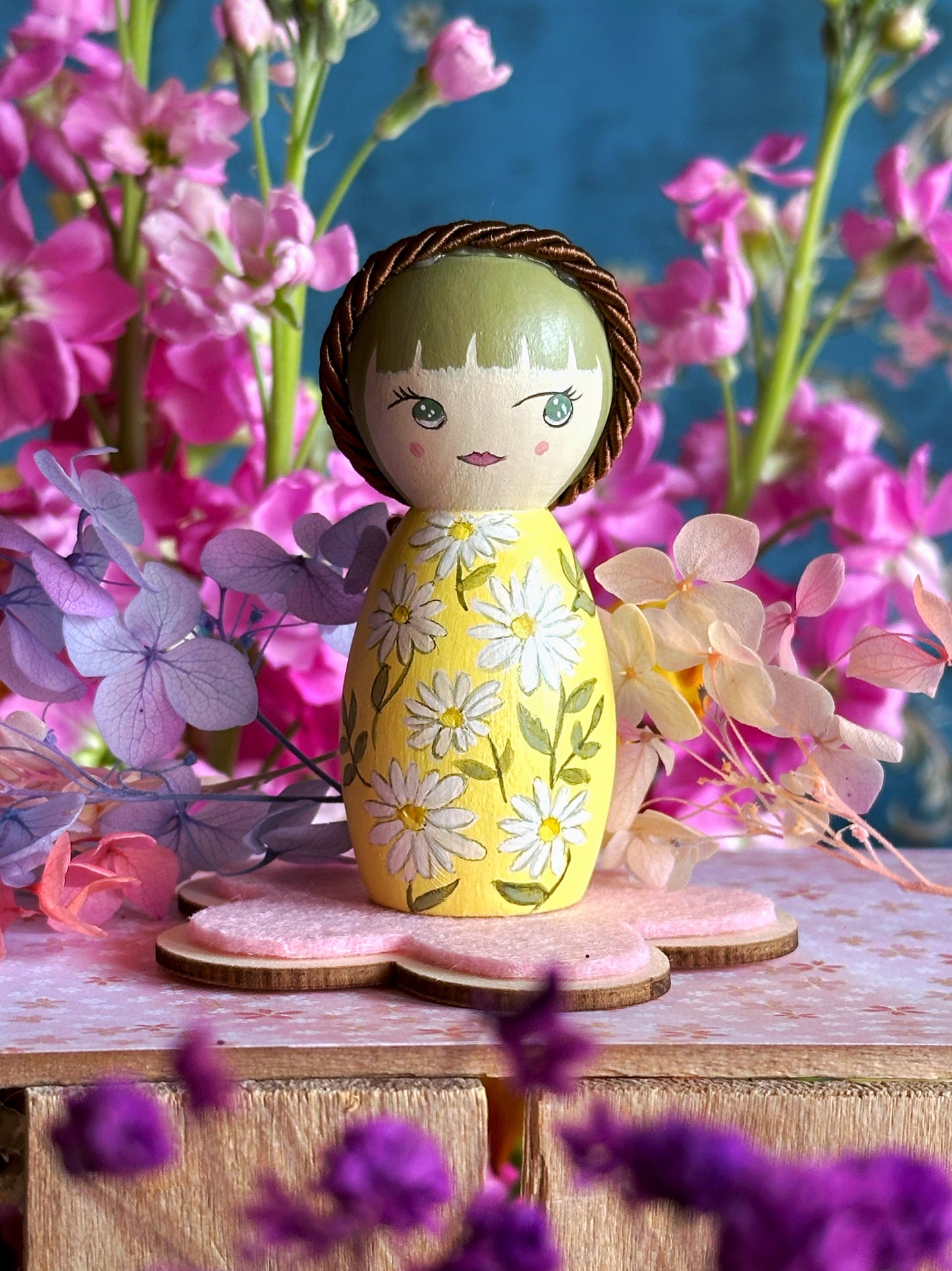 Nuove Kokeshine Come Petali nel vento di Marzo - Edizione Limitata- 6 pezzi unici