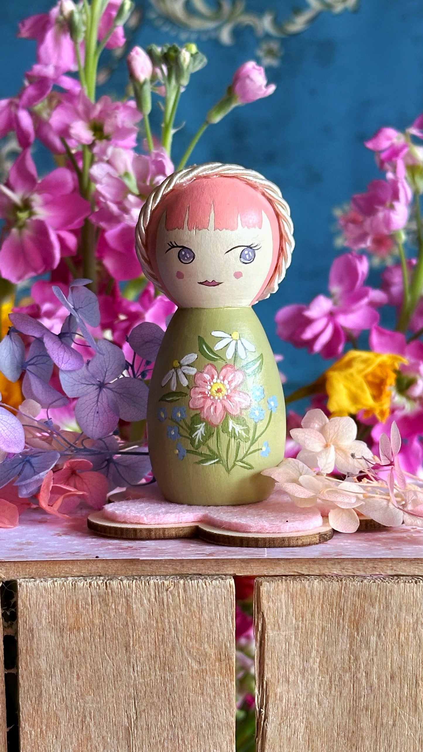 Nuove Kokeshine Come Petali nel vento di Marzo - Edizione Limitata- 6 pezzi unici