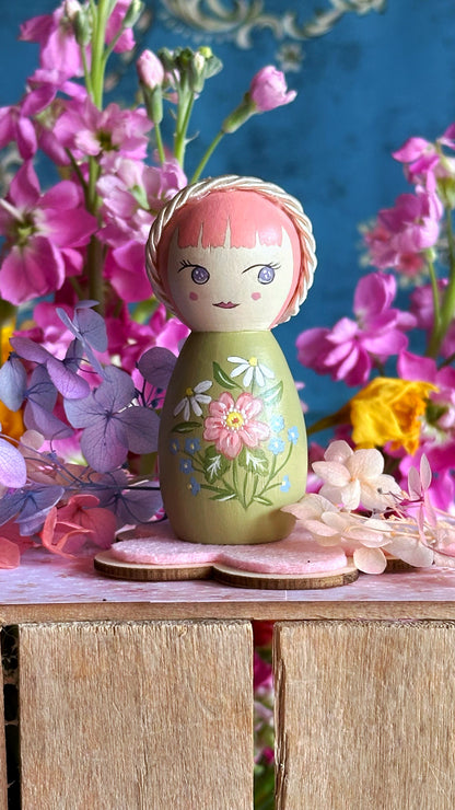 Nuove Kokeshine Come Petali nel vento di Marzo - Edizione Limitata- 6 pezzi unici