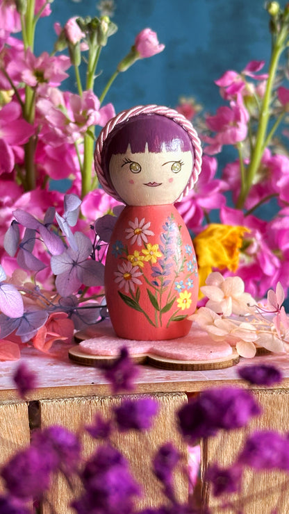 Nuove Kokeshine Come Petali nel vento di Marzo - Edizione Limitata- 6 pezzi unici