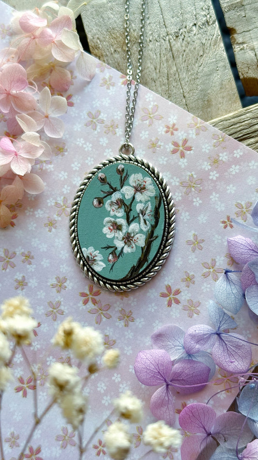 Nuova Miniatura dipinta a mano, Petali nel vento d'autunno